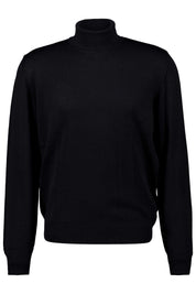 Strickpullover mit Rollkragen - 595 - Schwarz