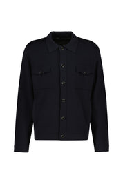 Overshirt aus Merinowolle - 399 - Blau