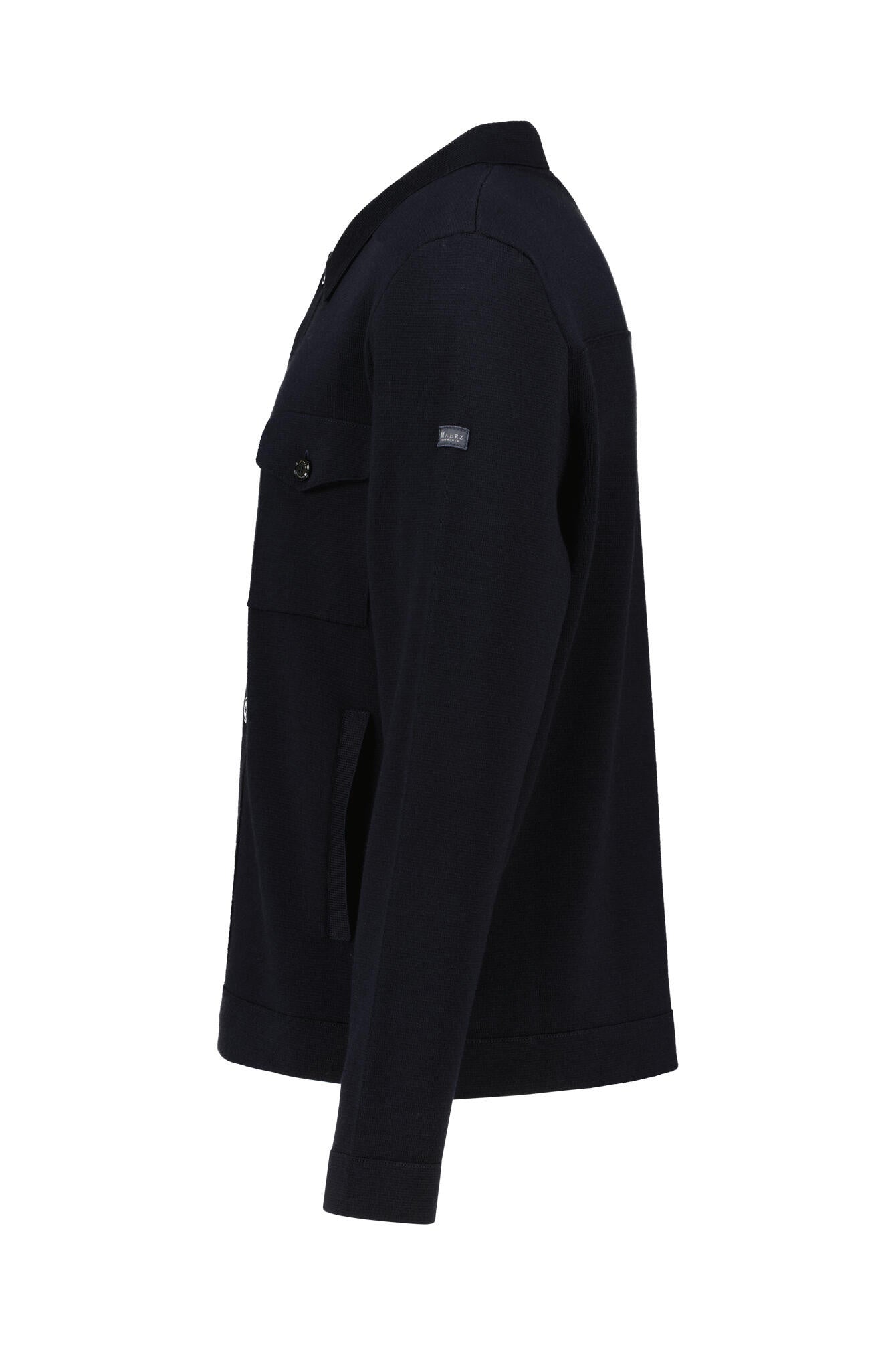 Overshirt aus Merinowolle - 399 - Blau