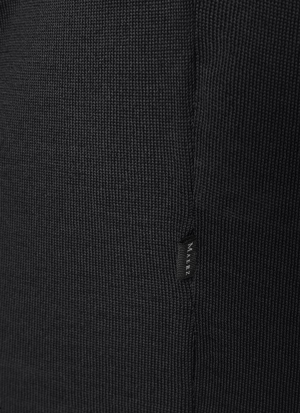 Strickpullover aus Merinowolle - 595 - Schwarz