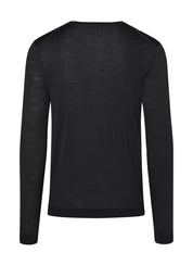 Strickpullover aus Merinowolle - 595 - Schwarz