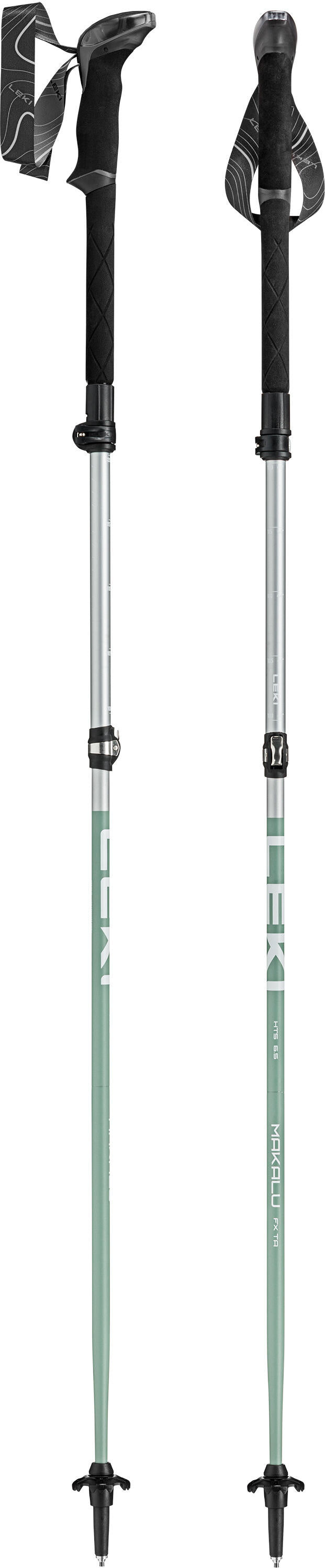 Trekking-Stöcke MAKALU FX TA - 3220-silber-grün - Grün