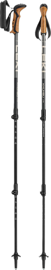 Trekking-Stöcke KHUMBU LITE - 2214-schwarz-braun - Schwarz
