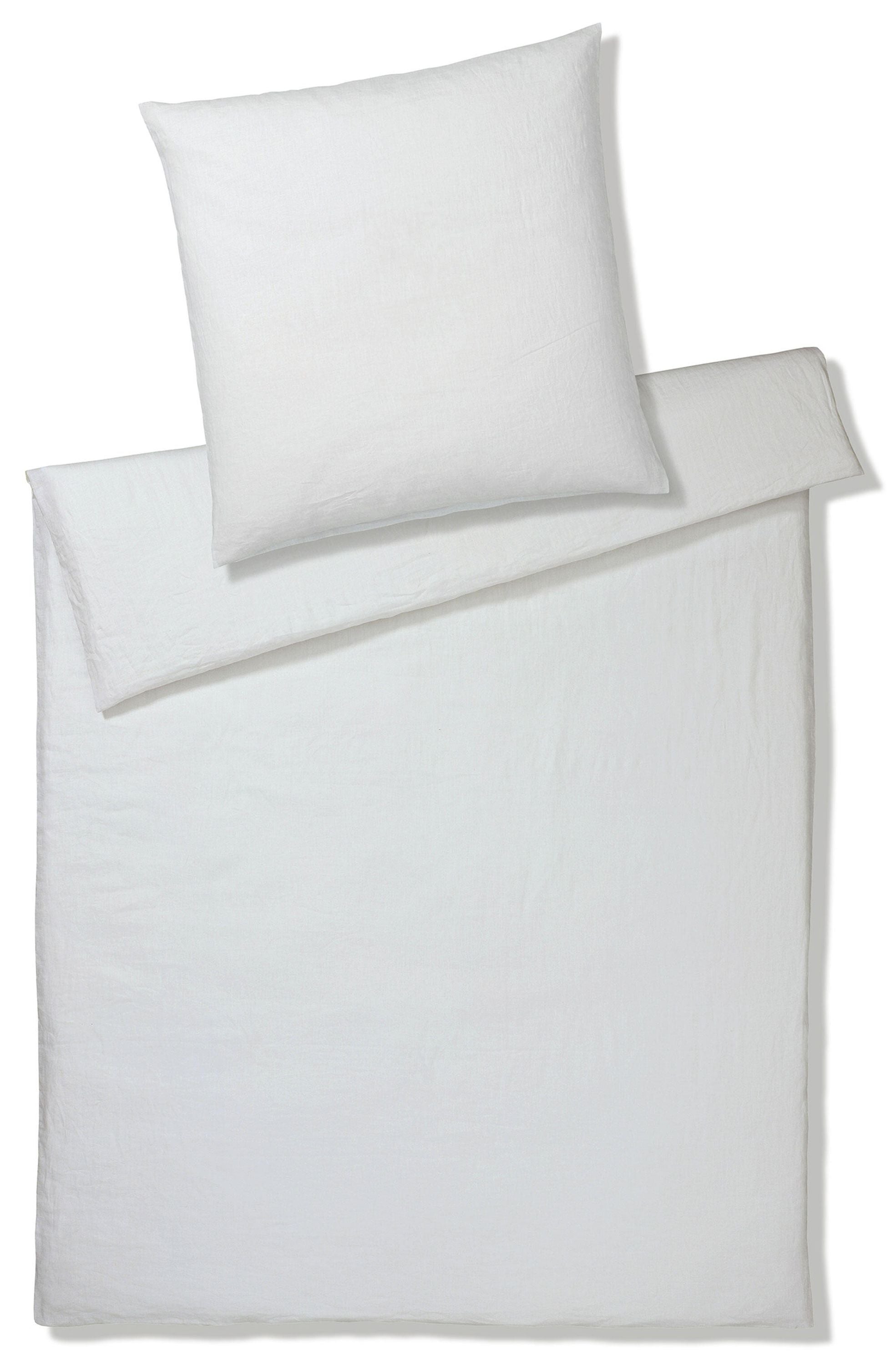 Leinen Bettwäsche 2-teilig - 000000 - Weiß