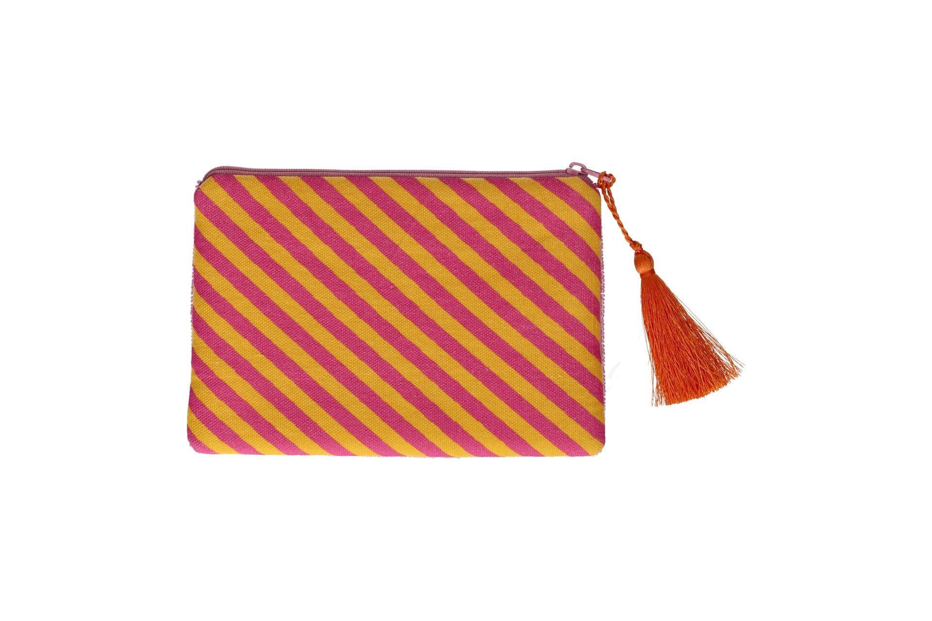 Kosmetiktasche mit Perlen OH C'EST LA VIE - pink - Pink