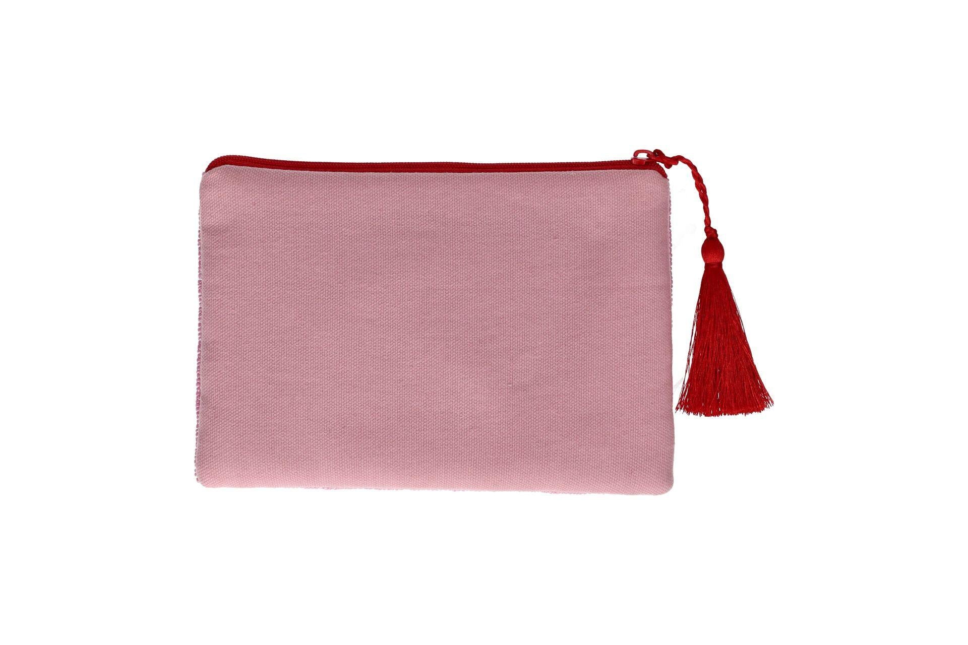 Kosmetiktasche mit Perlen LOBSTER - pink - Pink