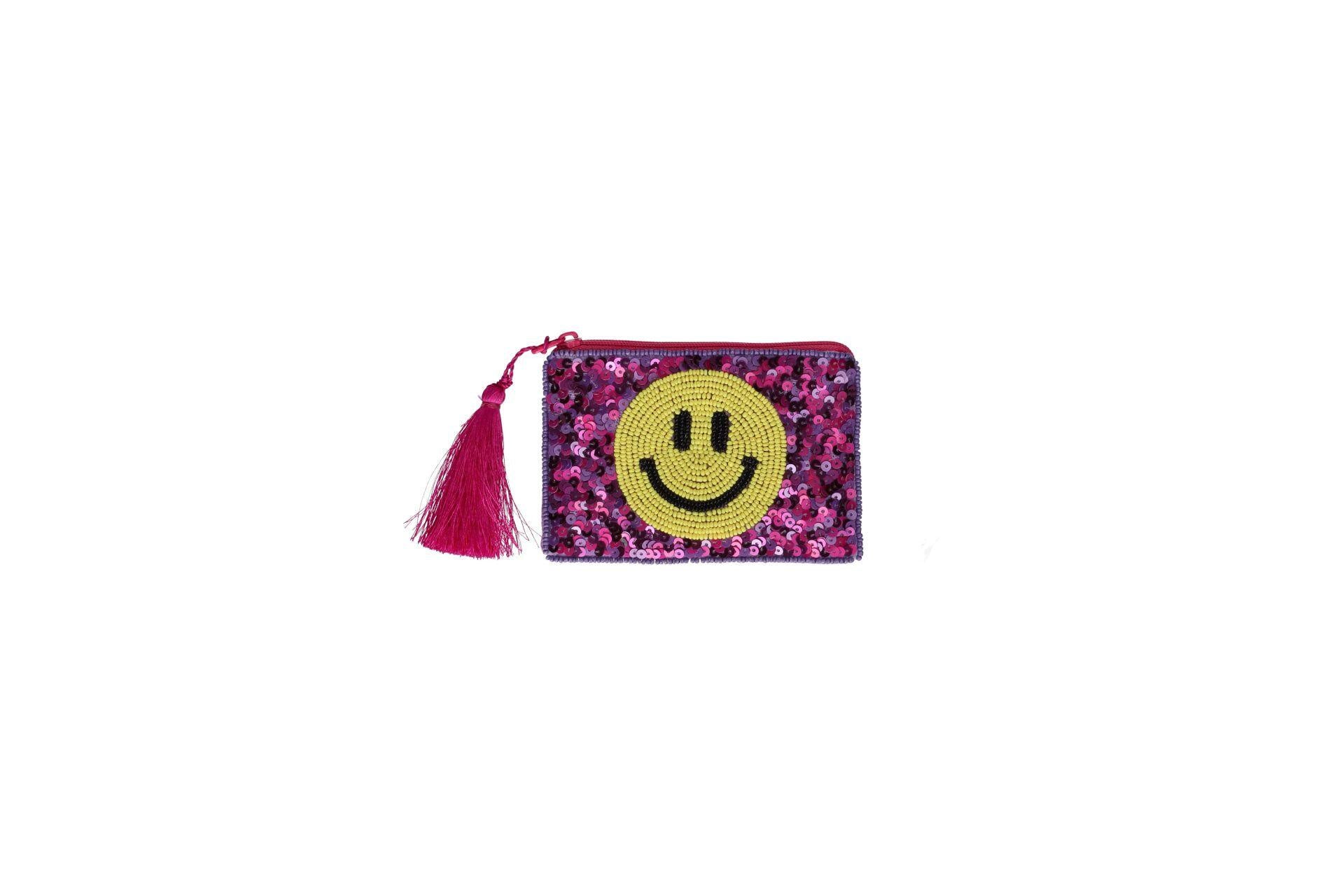 Kosmetiktasche mit Pailletten SMILE - multicolor - Mehrfarbig