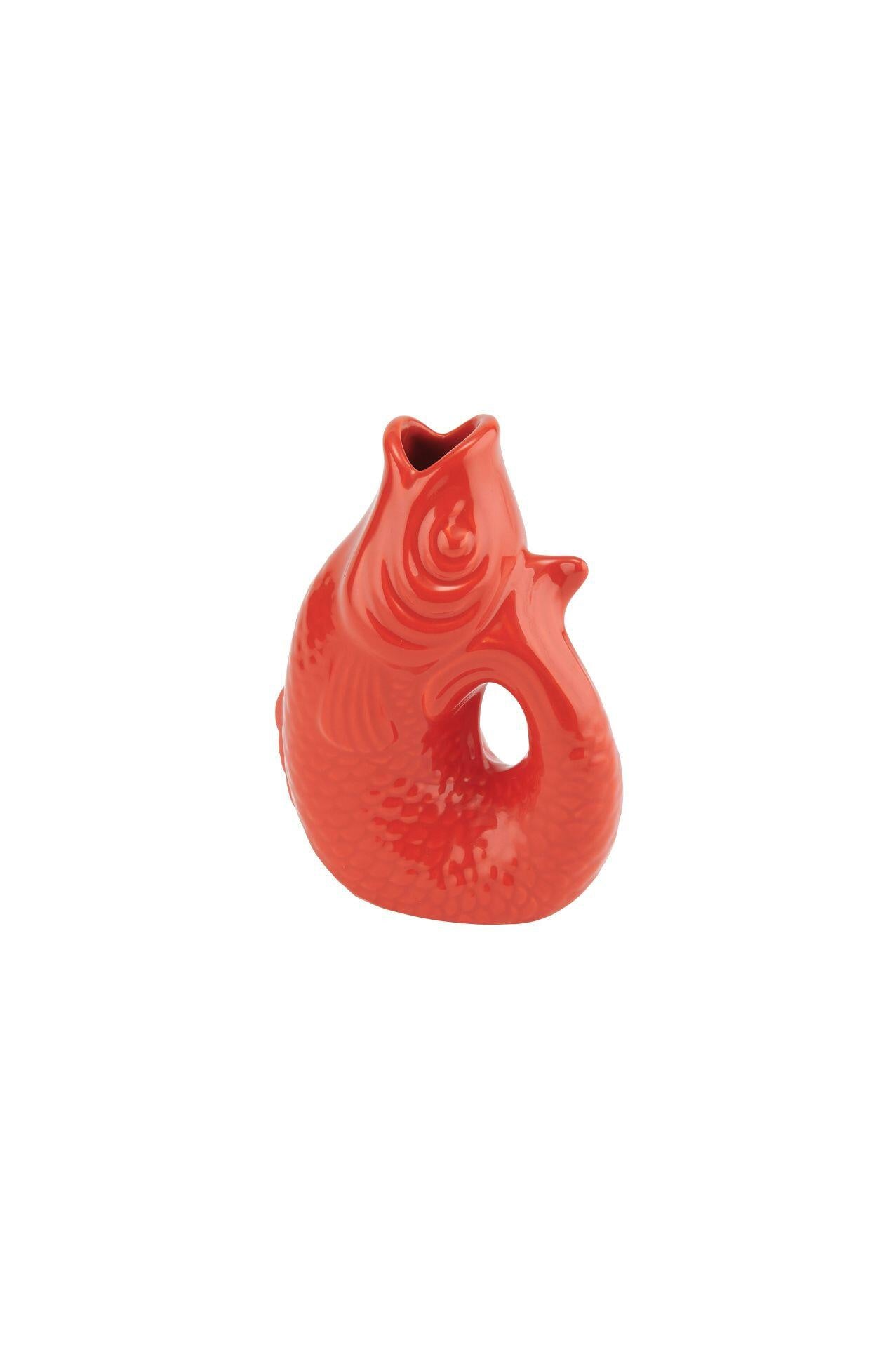 Fisch-Vase MONSIEUR CARAFON XS - coral red - Rot
