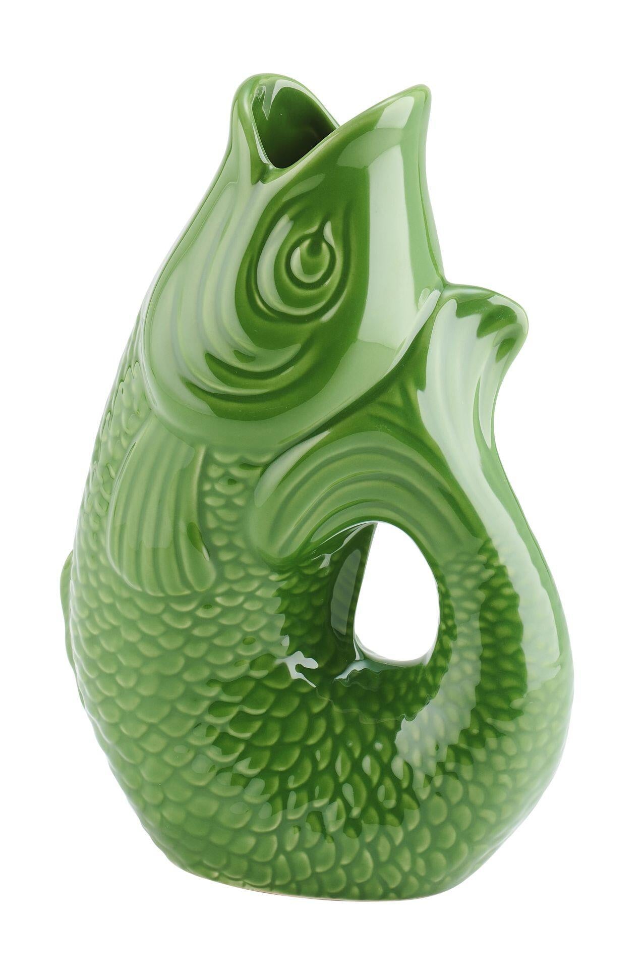 Fisch-Vase MONSIEUR CARAFON L - green bay - Grün