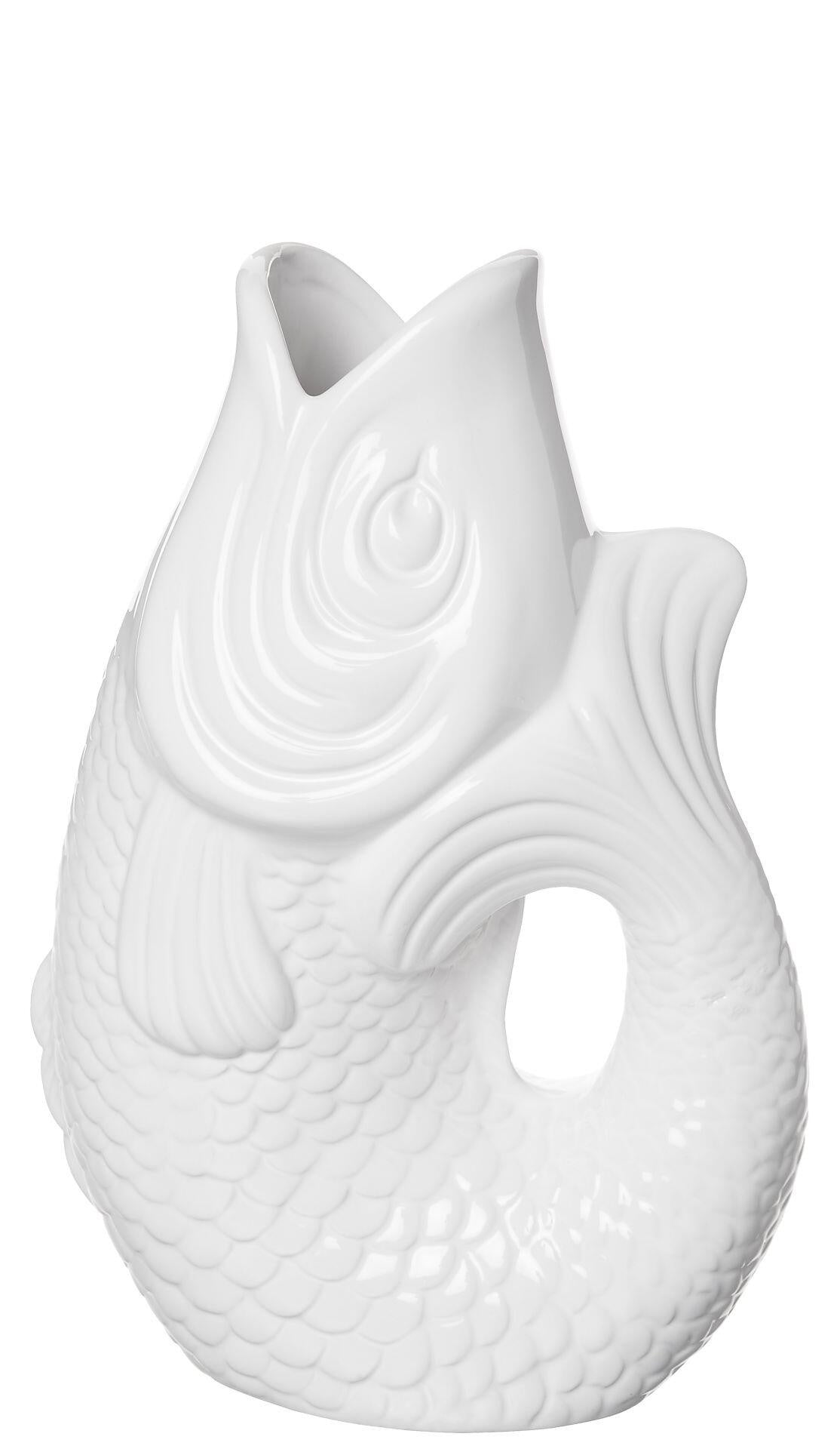 Fisch-Vase MONSIEUR CARAFON S - weiss - Weiß