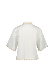 Leinenbluse TAISHA - 100 - Weiß