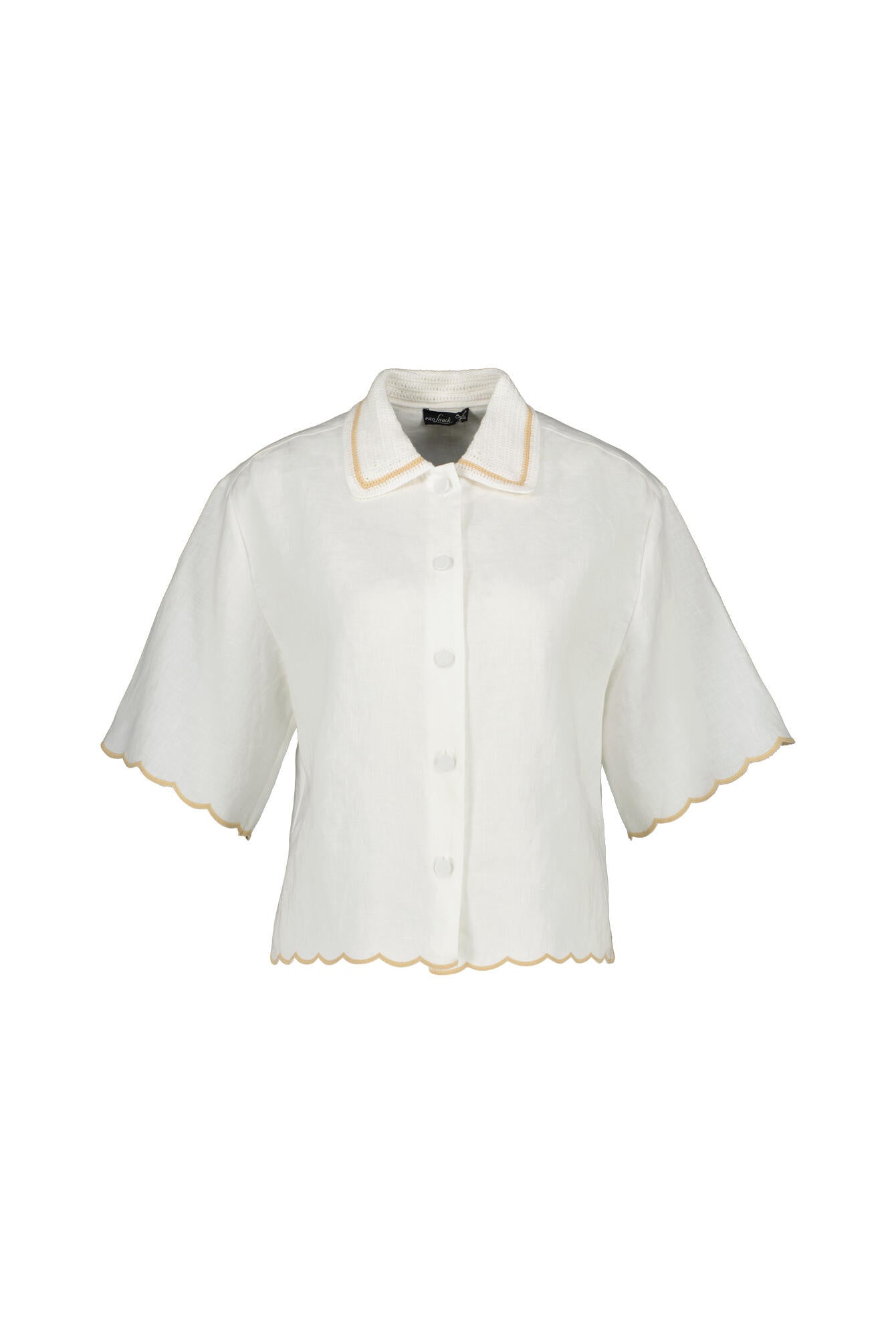 Leinenbluse TAISHA - 100 - Weiß