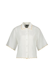 Leinenbluse TAISHA - 100 - Weiß