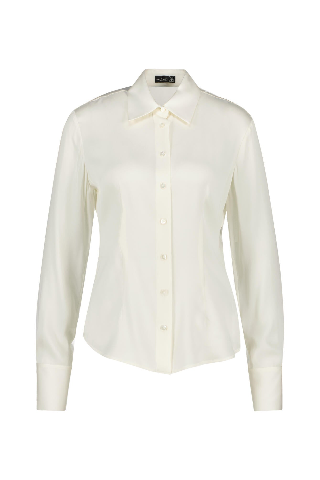 Bluse aus Seide - 100 - Creme