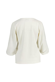 Sweatshirt aus Modalmix - 0041 - Creme