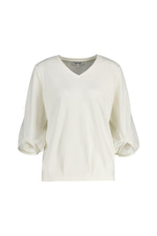 Sweatshirt aus Modalmix - 0041 - Creme