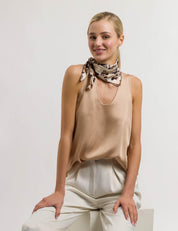 Nickituch aus Seide 51x51 - 187 - Beige