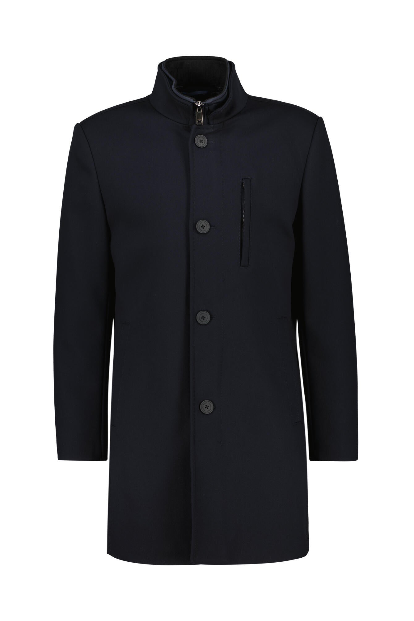 Mantel mit abnehmbaren Reisverschluss - A401 - Blau