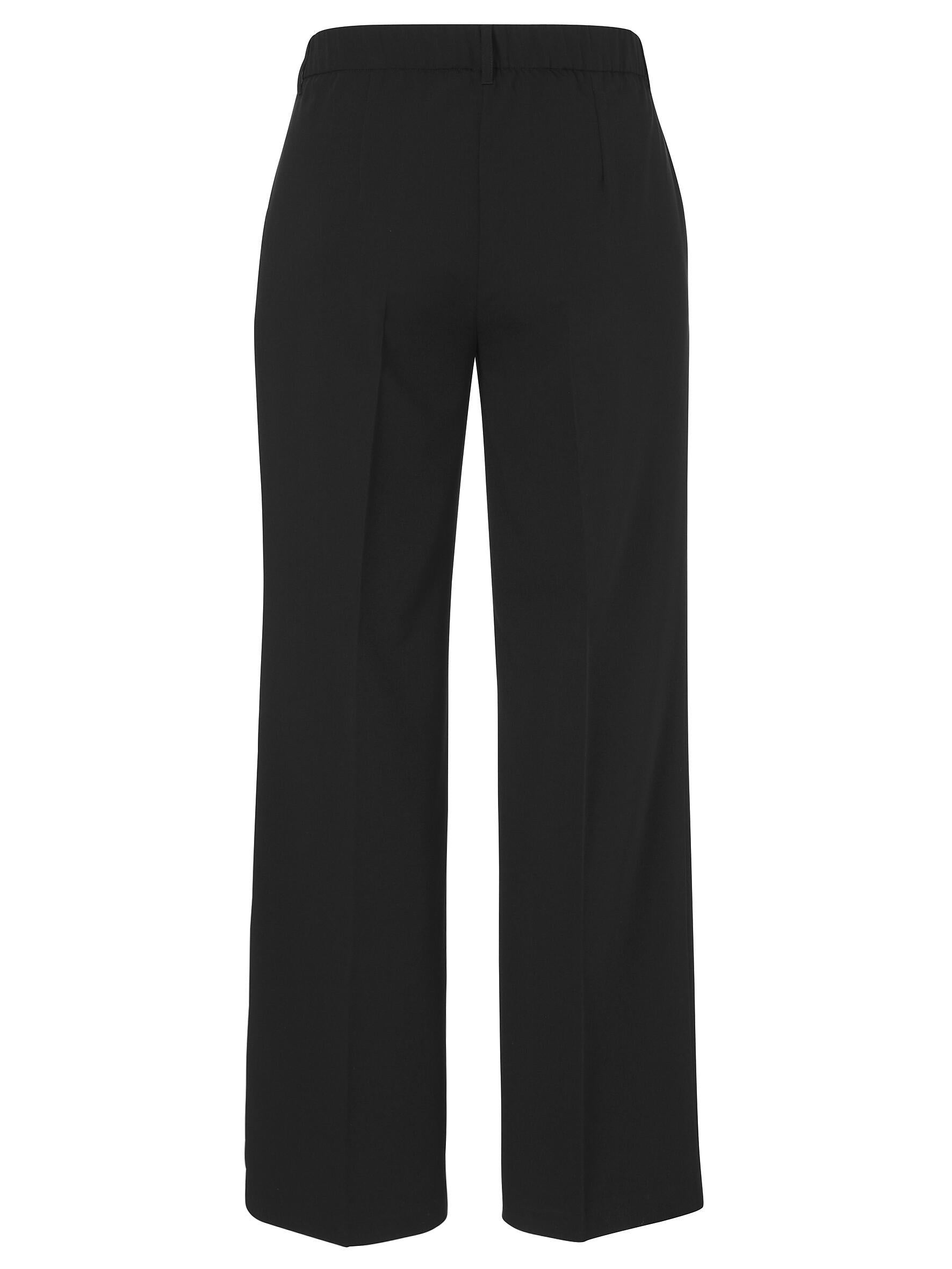 Stoffhose Straight Leg - 104-black - Schwarz