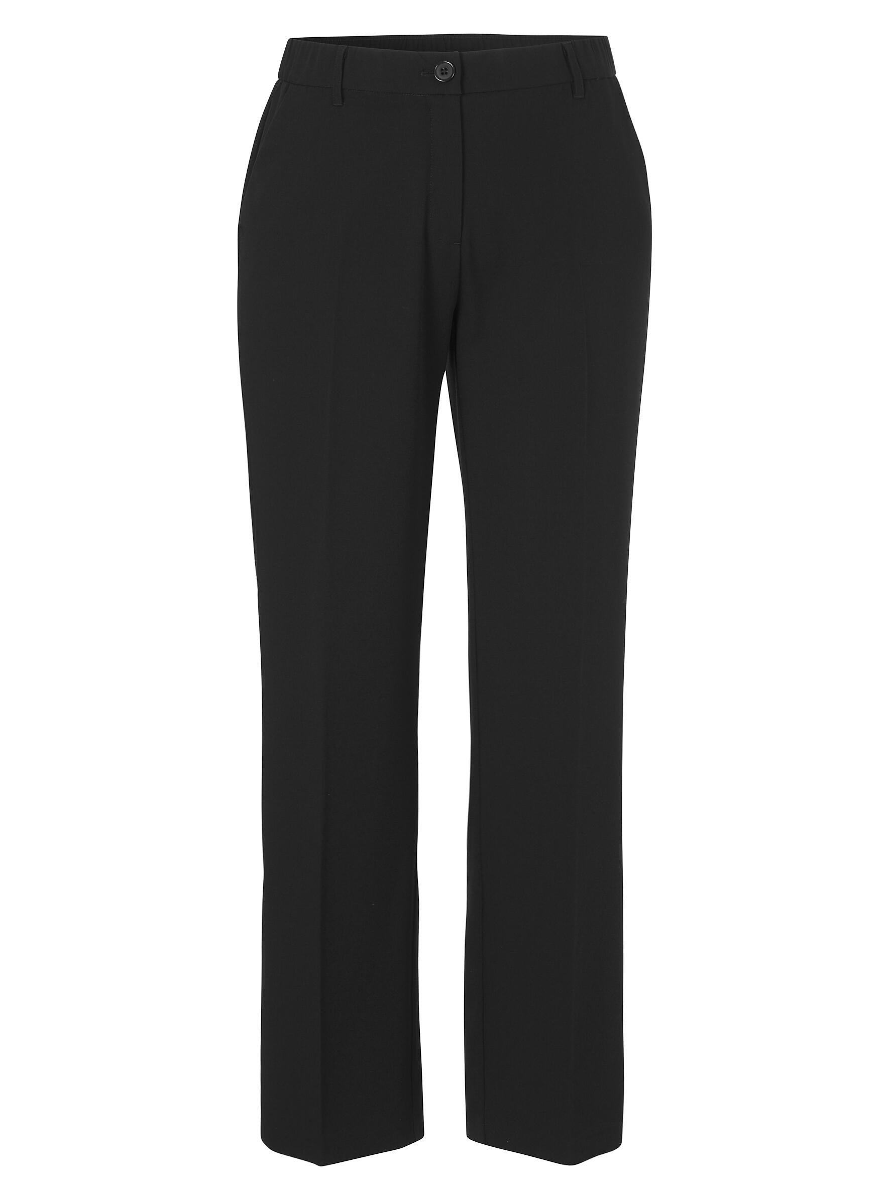 Stoffhose Straight Leg - 104-black - Schwarz