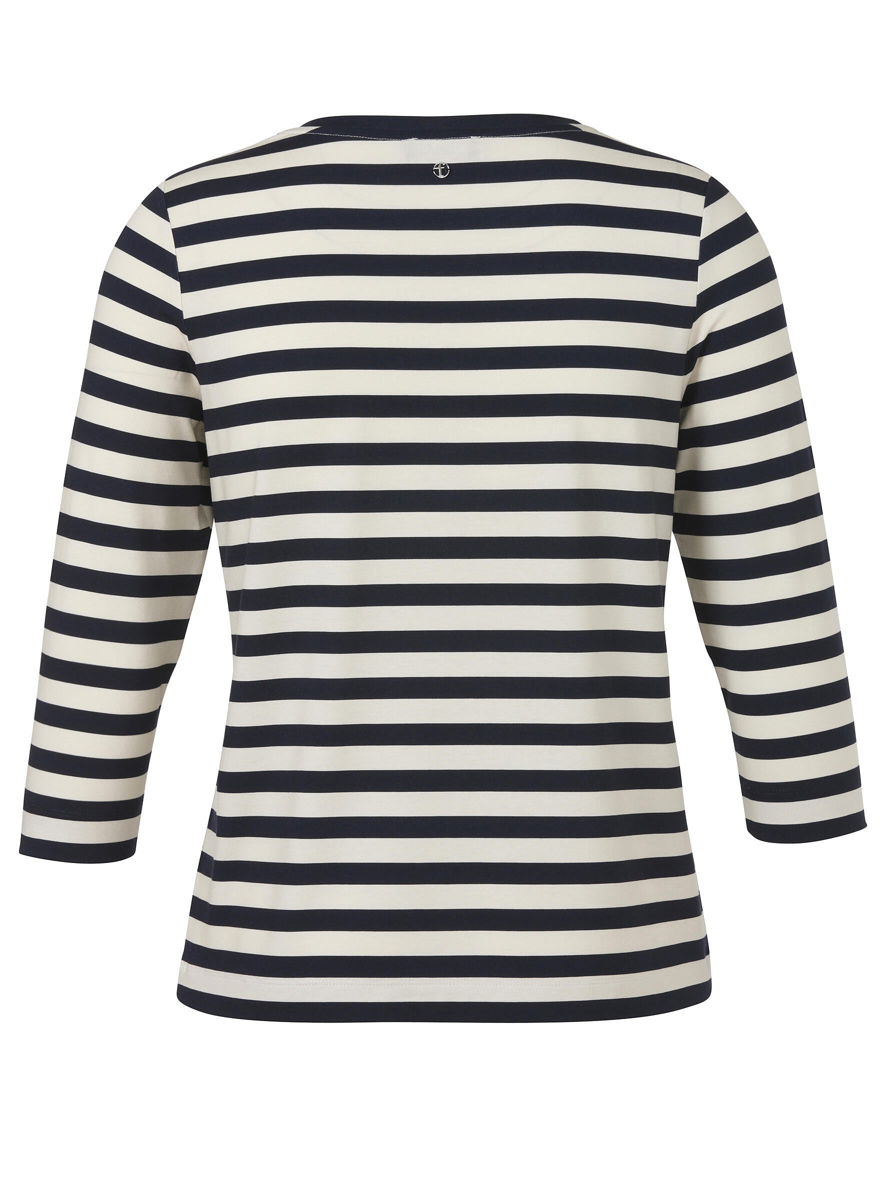 Langarmshirt aus Viskose - 804794-navy / butter - Blau