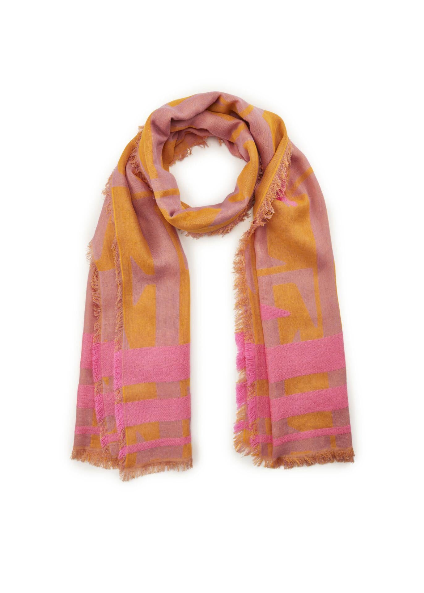 Tuch aus Baumwollmix - YEL2 - Pink