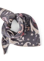 Dreieckstuch mit winterlichen Motiven - BLK2 - Schwarz