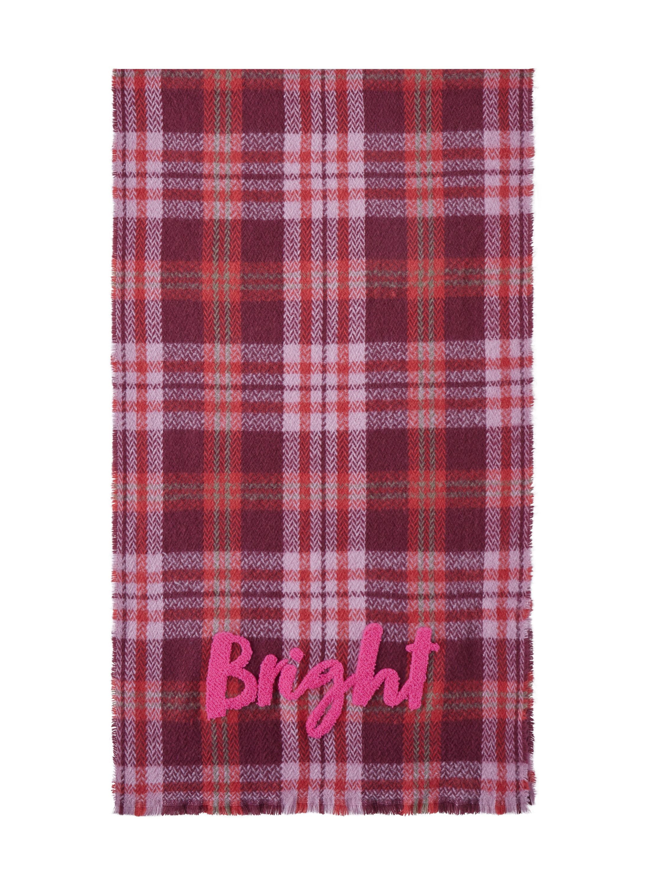 Schal mit Strickerei - RED3 - Rot