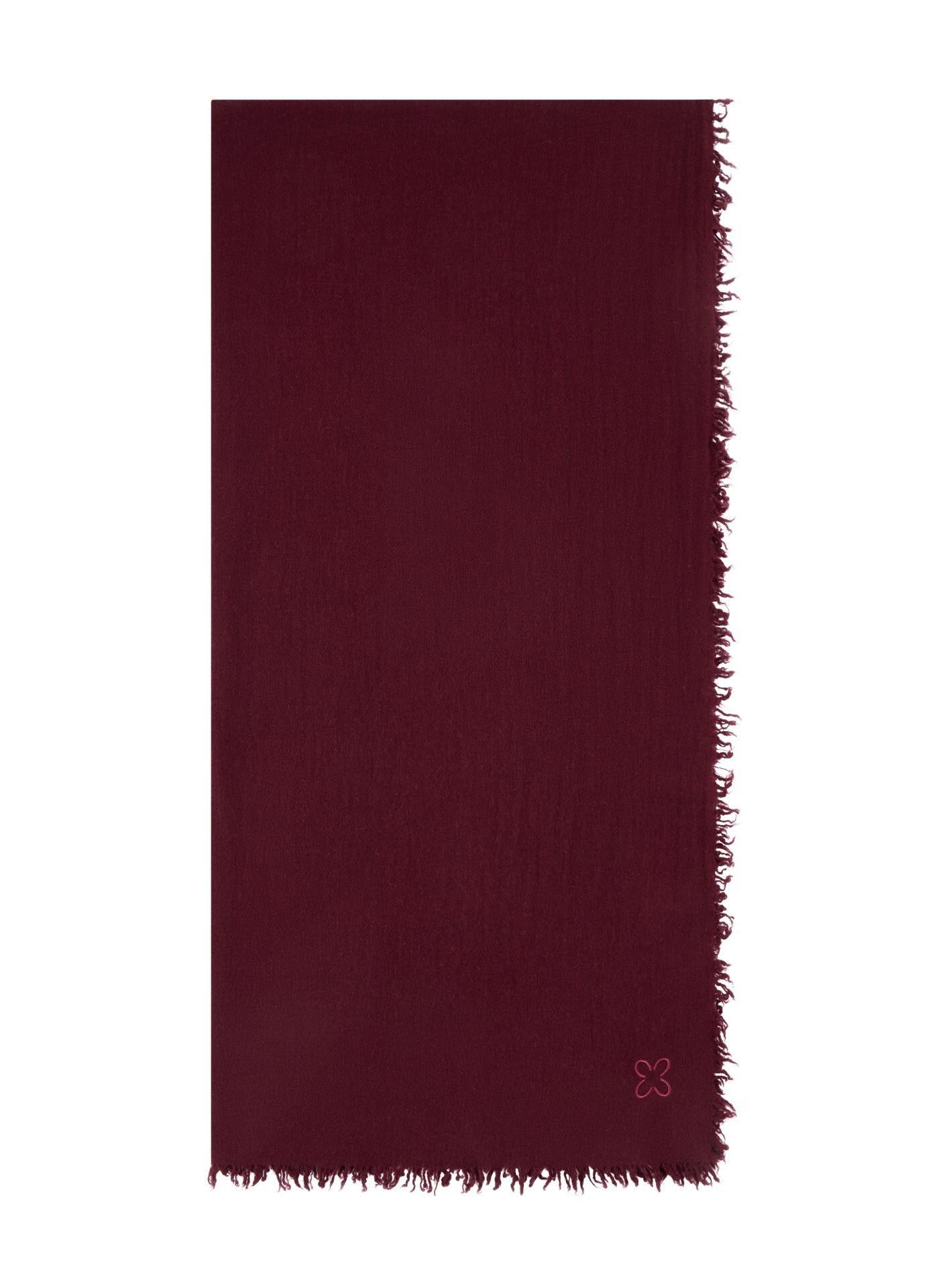 Schal aus Wolle - RED3 - Rot