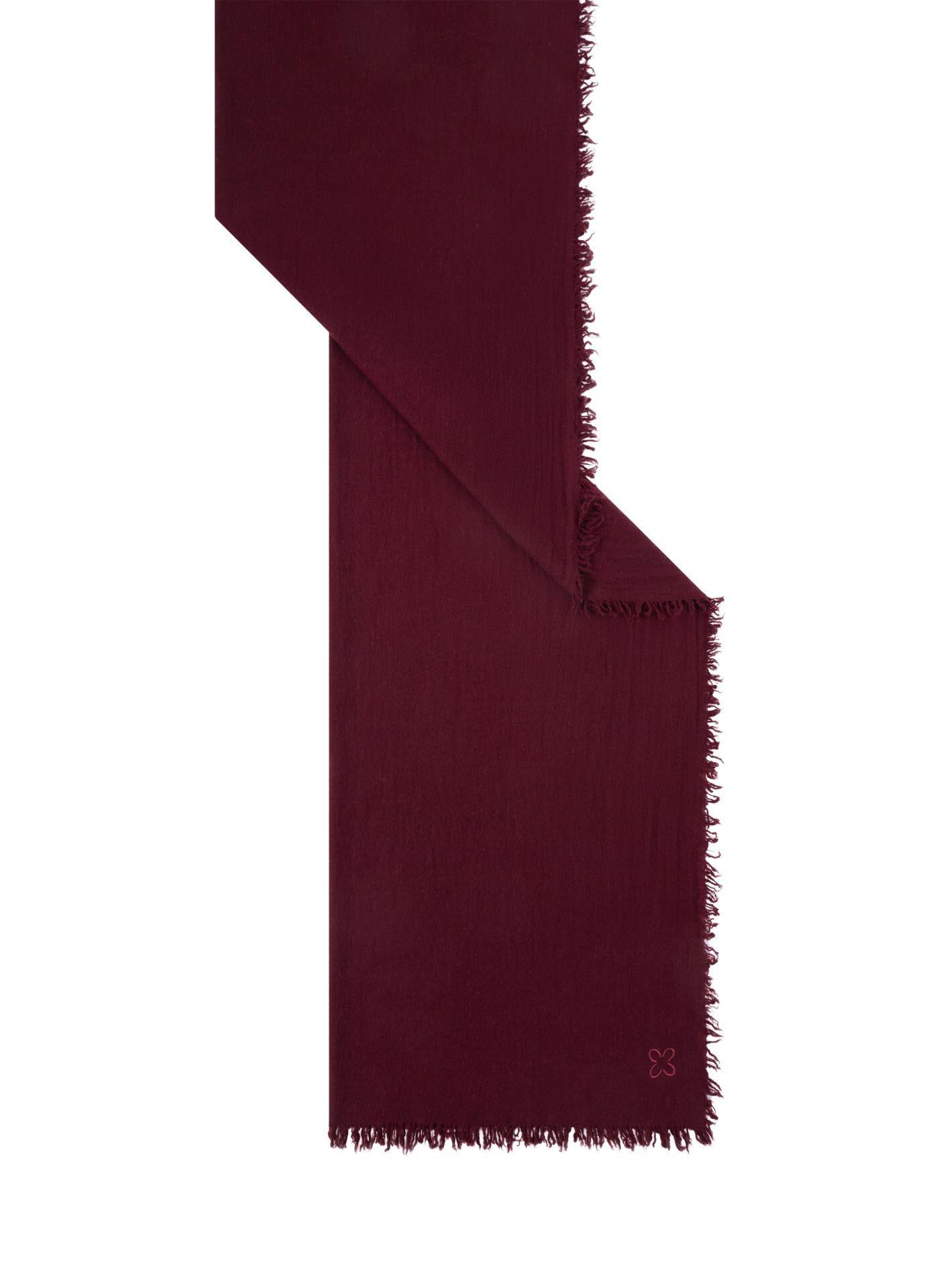 Schal aus Wolle - RED3 - Rot