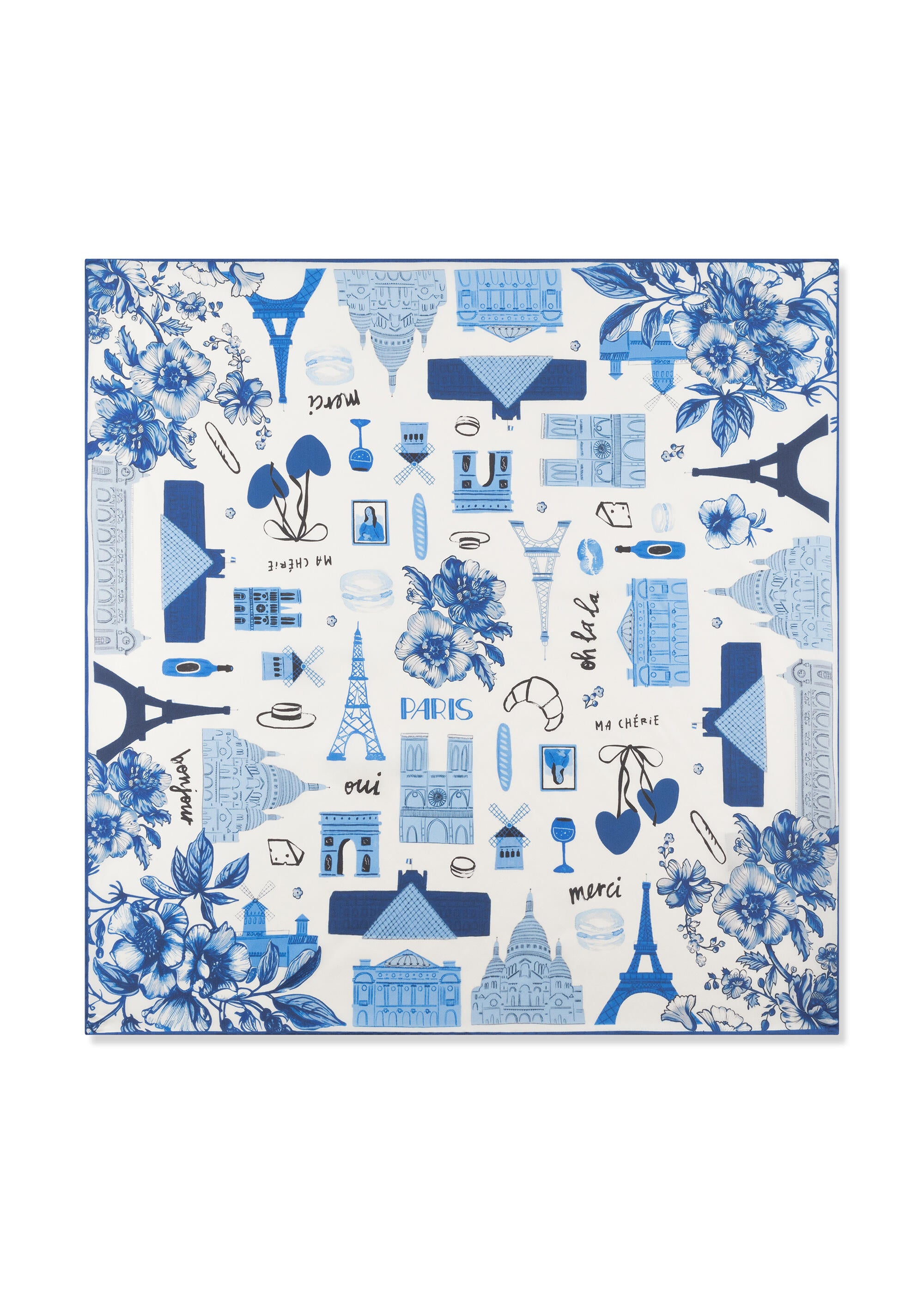 Nickituch aus Seide - BLU2 - Blau