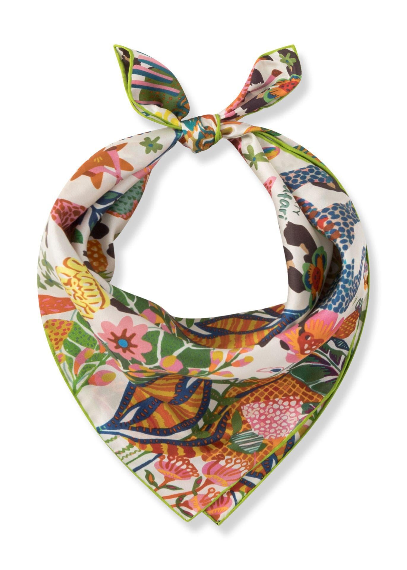 Nickituch aus Seide - GRE2 - Grün