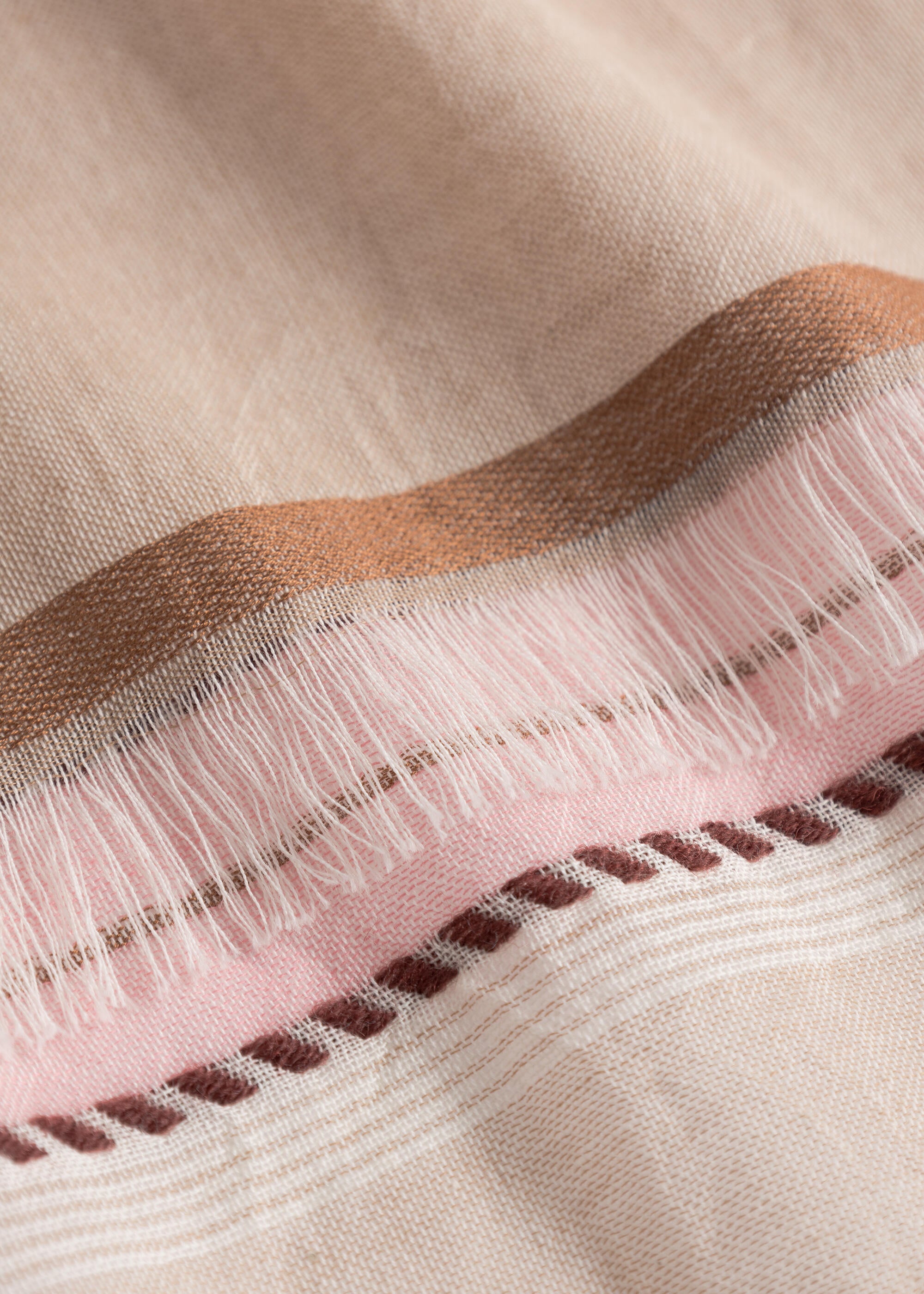 Schal aus Baumwolle - BEI2 - Beige