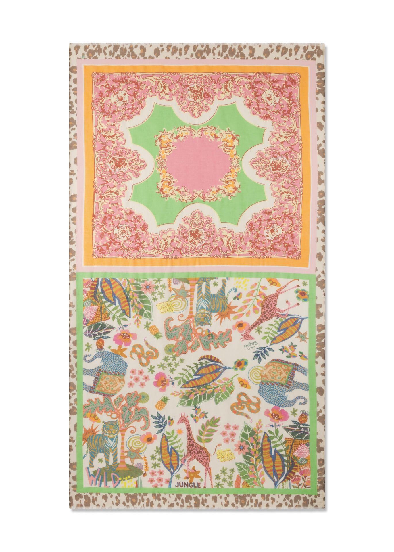 Schal aus Baumwolle - GRE2 - Grün