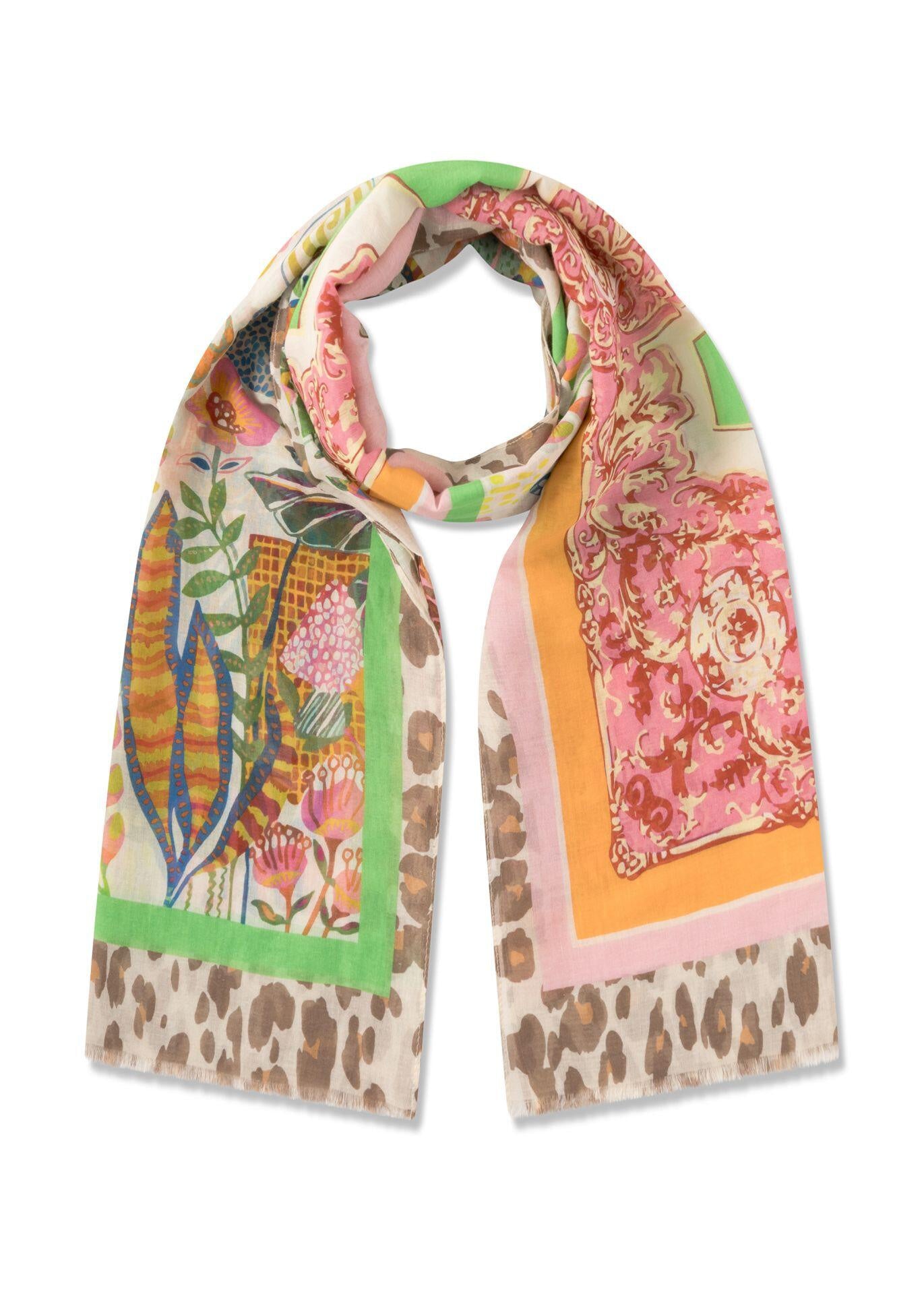 Schal aus Baumwolle - GRE2 - Grün