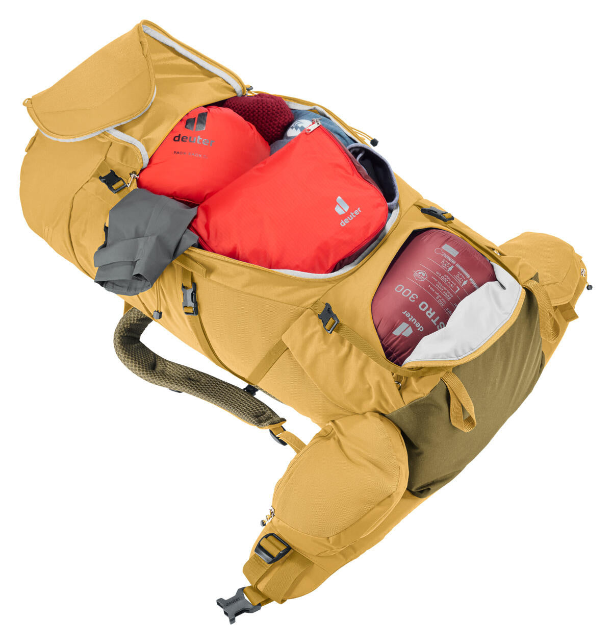 Wanderrucksack AIRCONTACT CORE 50+10 - 6216-savanna-nori - Gelb