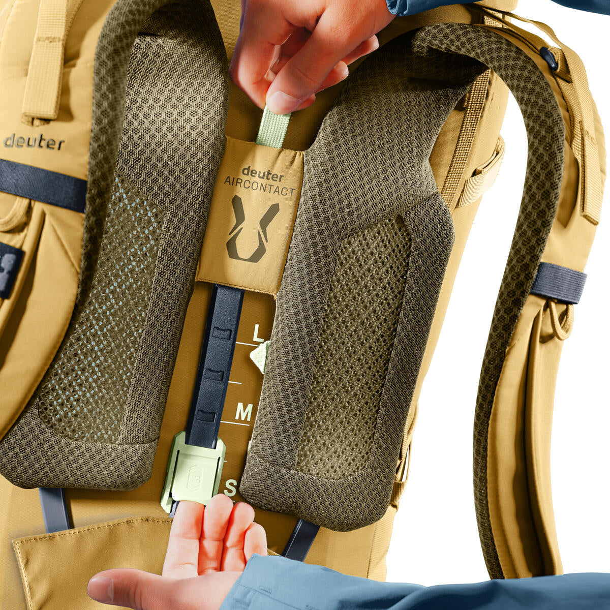 Wanderrucksack AIRCONTACT CORE 50+10 - 6216-savanna-nori - Gelb