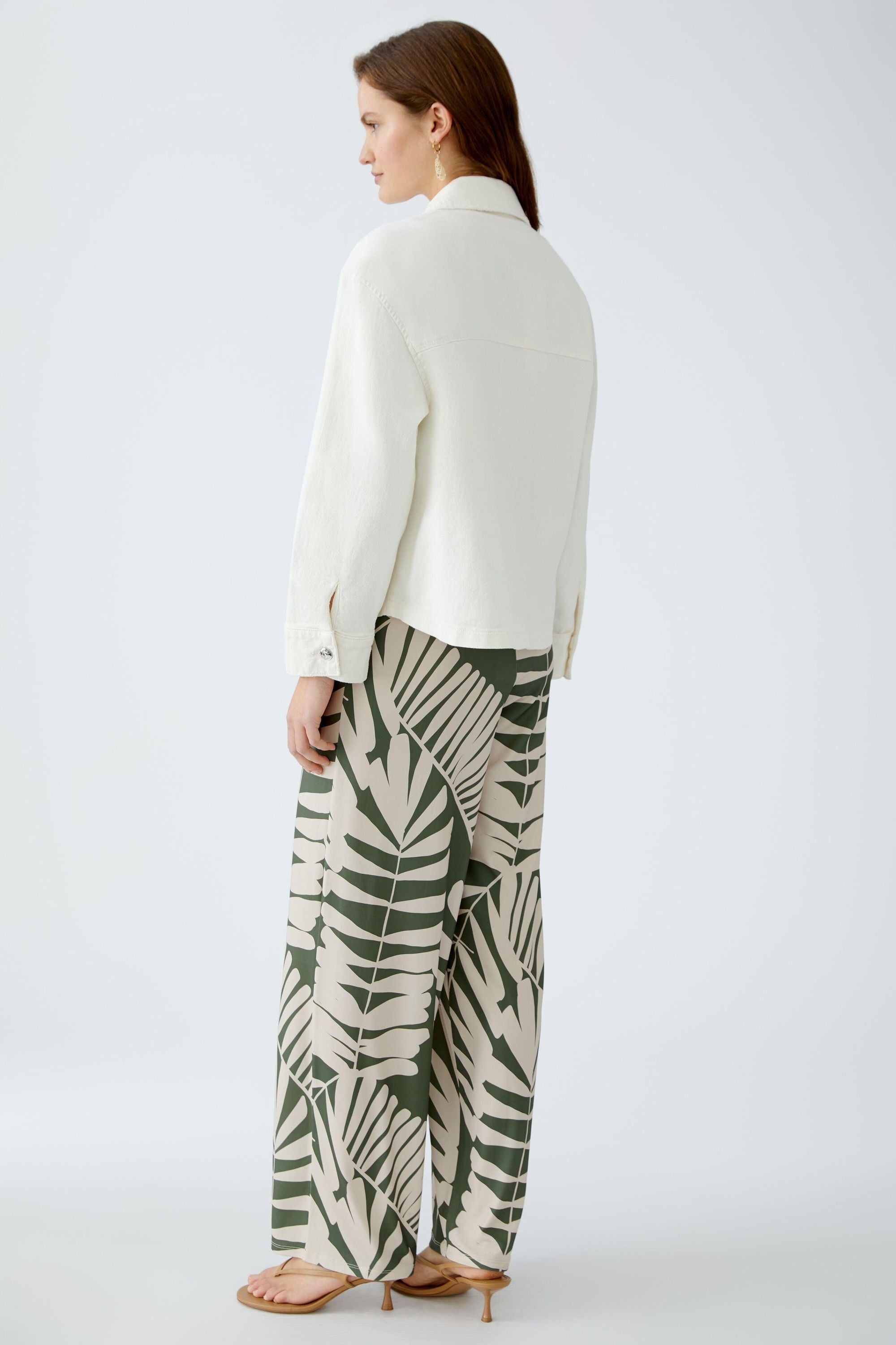 Jeansjacke aus Baumwolle - 1052-champagne - Weiß