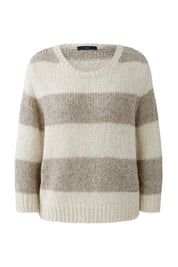 Strickpullover ESMY aus Wollmix - 0708-lt stone taupe - Beige