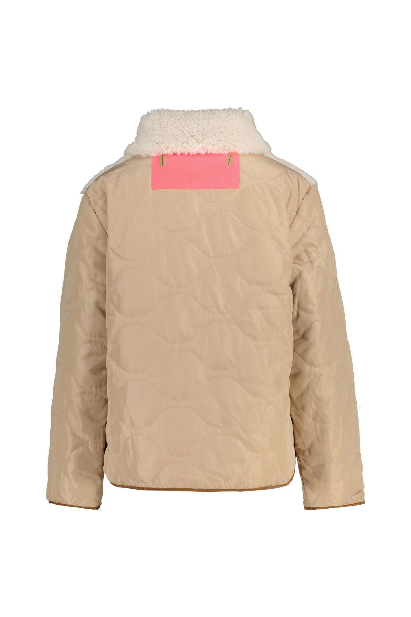 Wendejacke mit Teddy-Details - 0736-stone green - Beige