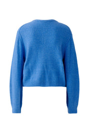 Strick-Cardigan ILAYA - 5356-blue - Blau