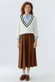 A-Linien-Rock Midi - 8434-fondue fudge - Braun