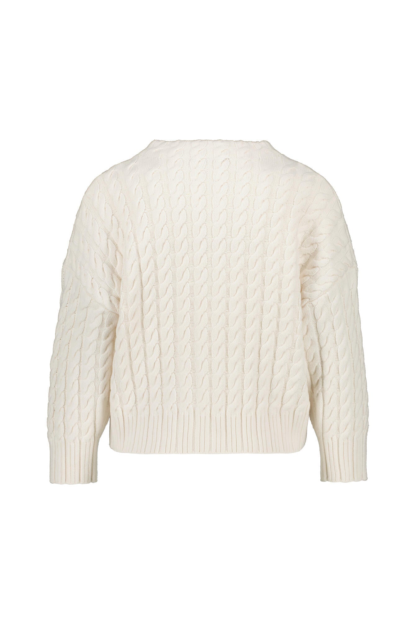 Strickpullover aus Baumwollmix - 1018-gardenia - Creme