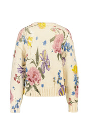 Strickpullover aus Baumwollmix - 0113-offwhite red - Creme