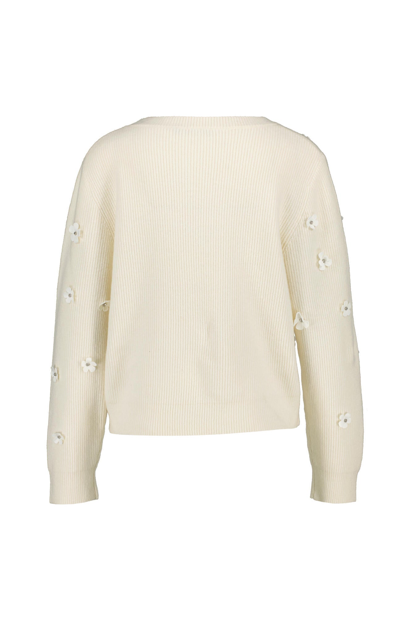 Strickpullover aus Baumwollmix - 1018-gardenia - Creme