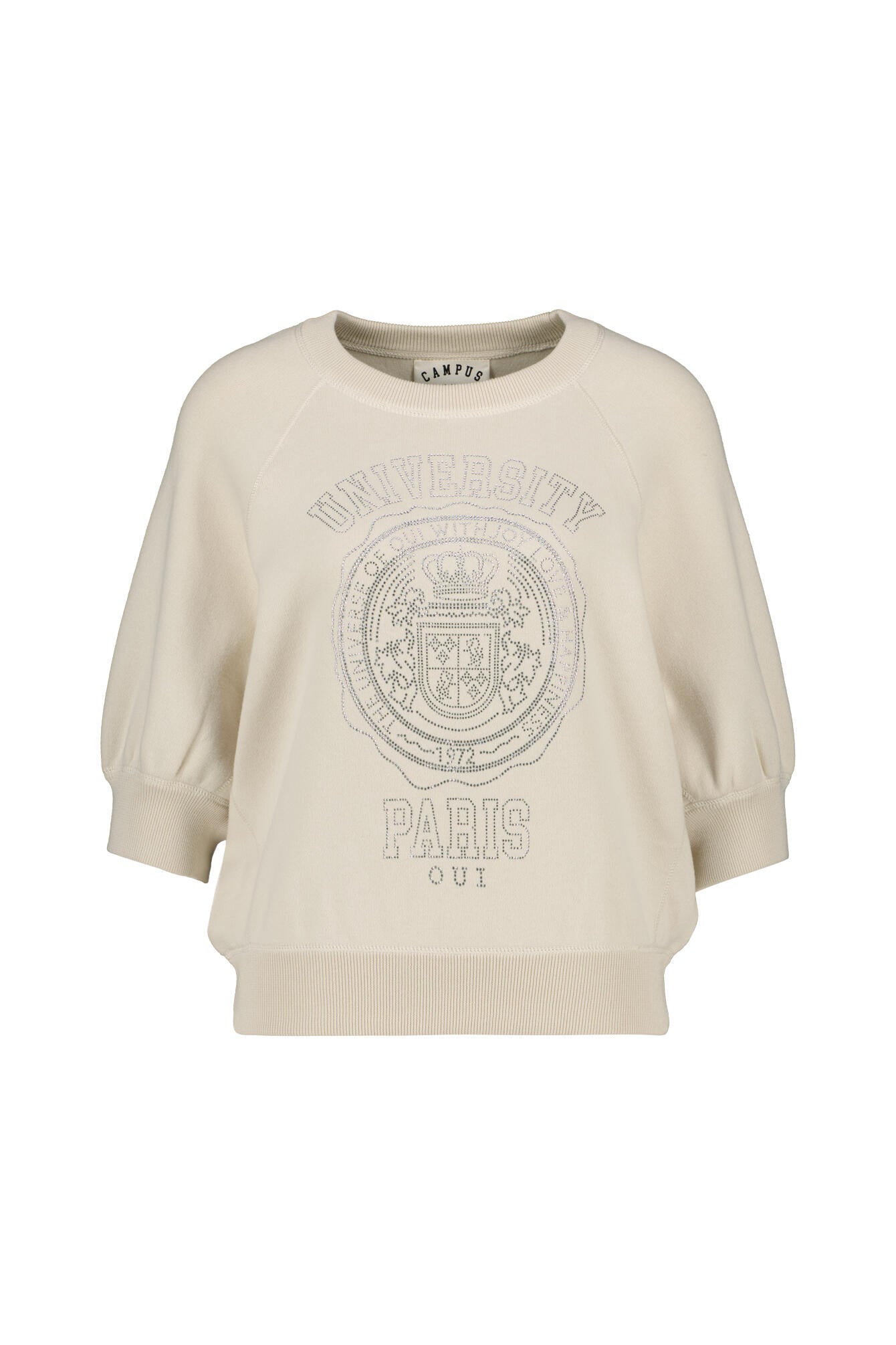 Sweatshirt aus Baumwolle - 1088-whitecap gray - Beige