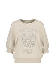 Sweatshirt aus Baumwolle - 1088-whitecap gray - Beige