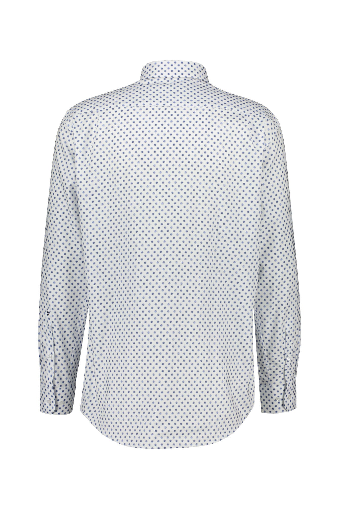 Hemd mit Kent-Kragen aus Baumwolle Regular Fit - 14 - Weiß | Blau