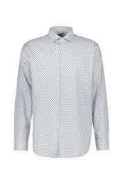 Hemd mit Kent-Kragen aus Baumwolle Regular Fit - 14 - Weiß | Blau