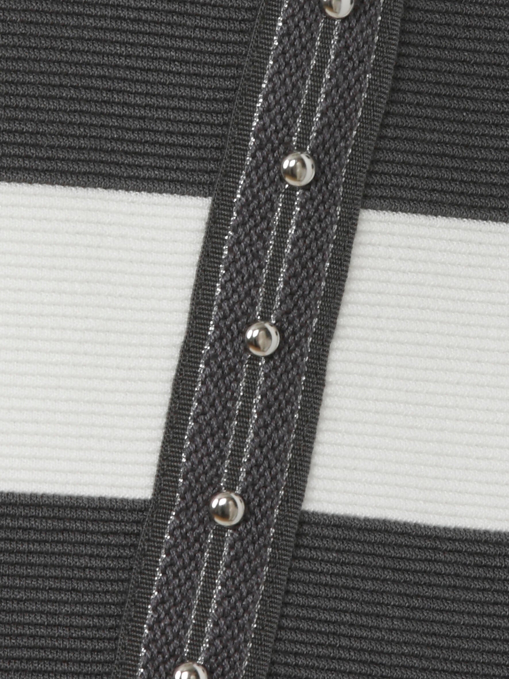 Sweatshirt CANDY CITY gestreift - 130950 - Grau